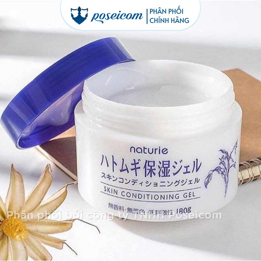 Kem Dưỡng Ẩm Trẻ Hóa Da Từ Hạt Ý Dĩ Naturie Skin Conditioning Gel NATURIE SKIN CONDITIONING GEL 180g Poseicom 4903335695551