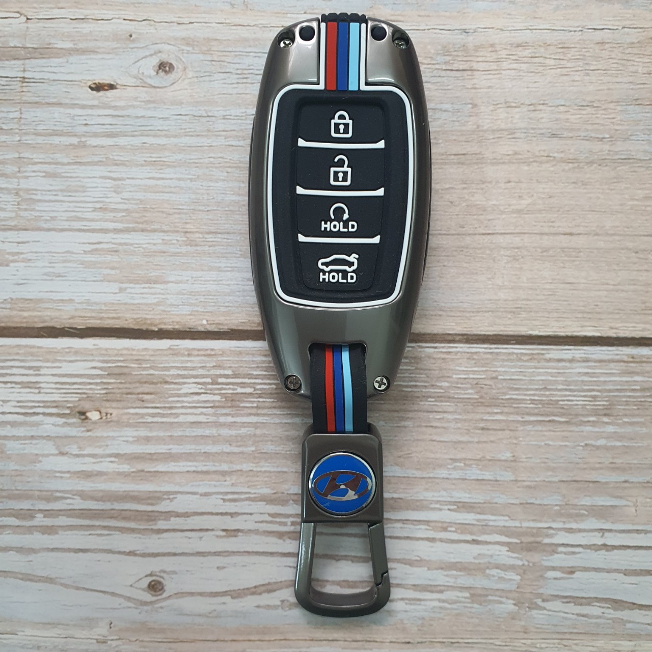 Ốp Chìa Khóa Xe Accent 2021 - 2023, Elantra 22-23 Hợp Kim Cao Cấp