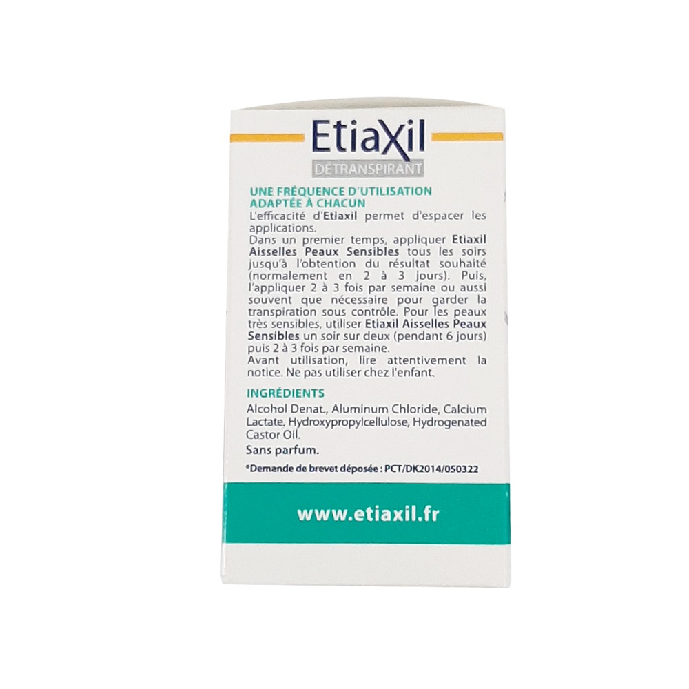 Lăn Khử Mùi ETIAXIL Détranspirant Traitement Aisselles Peaux Sensibles 15ml (Dành Cho Da Nhạy Cảm) + Quà Tặng