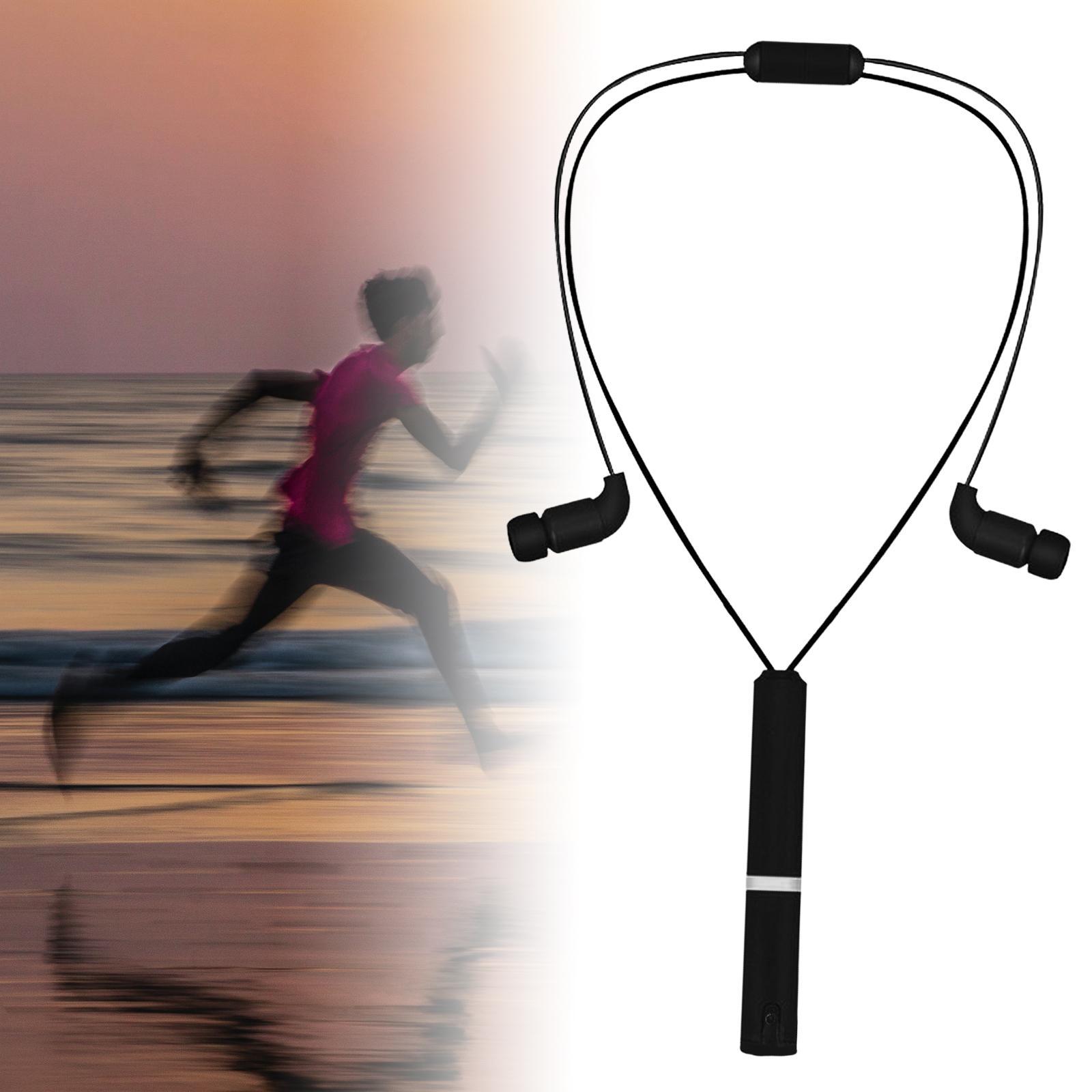 Wireless Headphones for Sports Earbuds Headset Waterproof Black