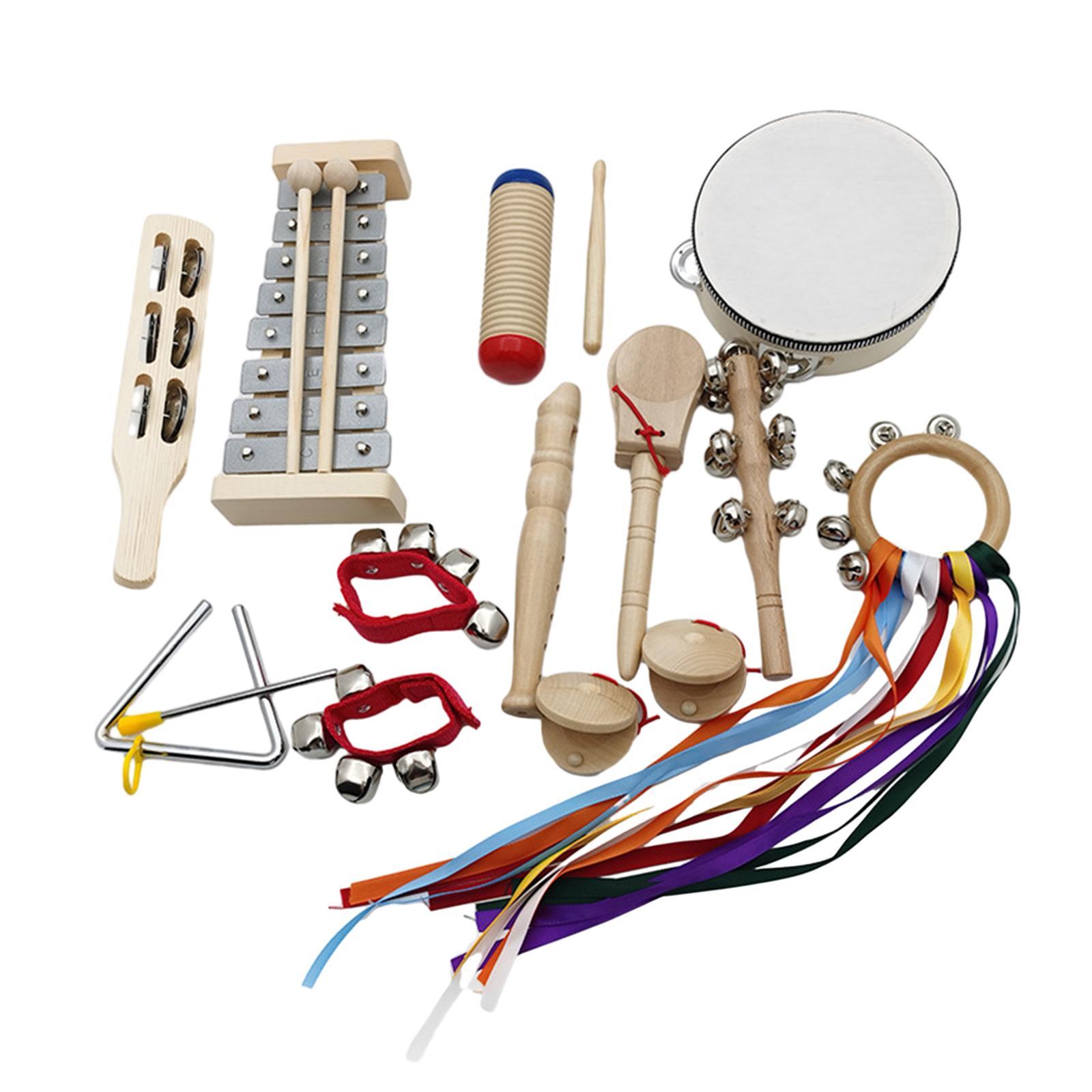 Montessori Toy Wooden Percussion Instruments for Kids Children Professionals