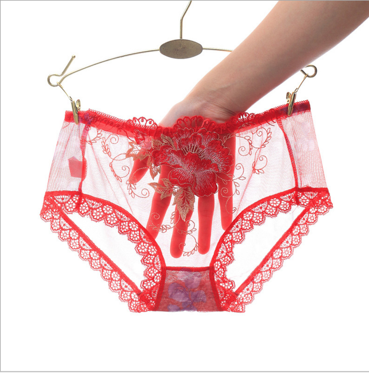 Bộ 5 quần lót ren nữ thêu hoa
