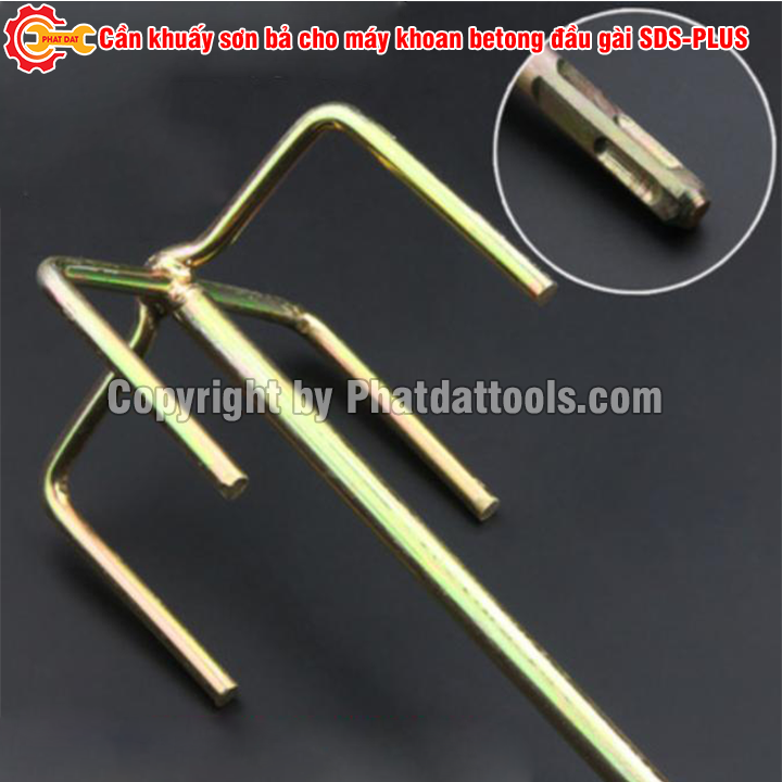 Cần khuấy sơn cho máy khoan betong đầu gài SDS