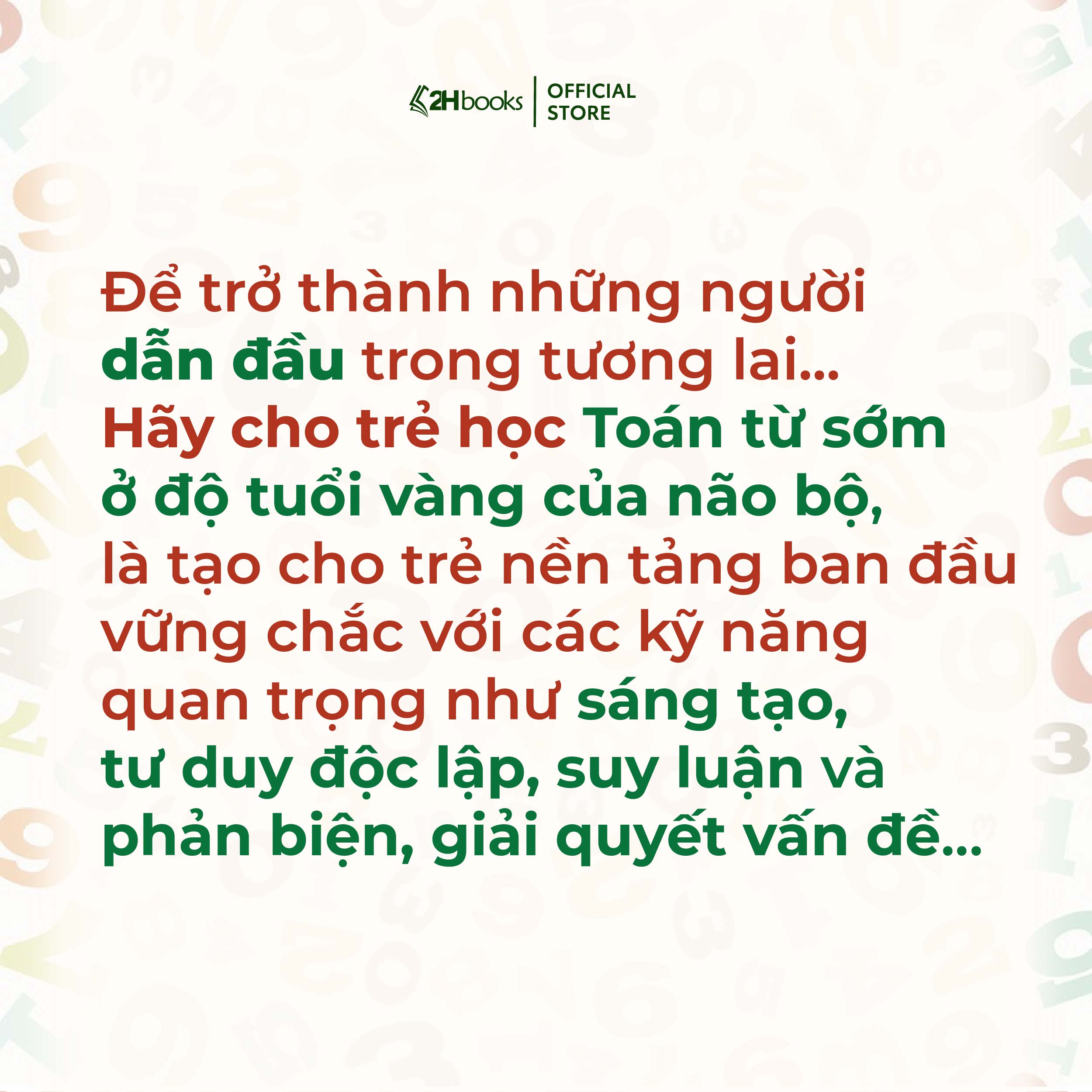 Sách Toán cho bé, Phát triển tiềm năng toán học cho trẻ - Toán  học cho trẻ mẫu giáo - Lớp mầm 2 (Tái bản 2021)- 2HBooks