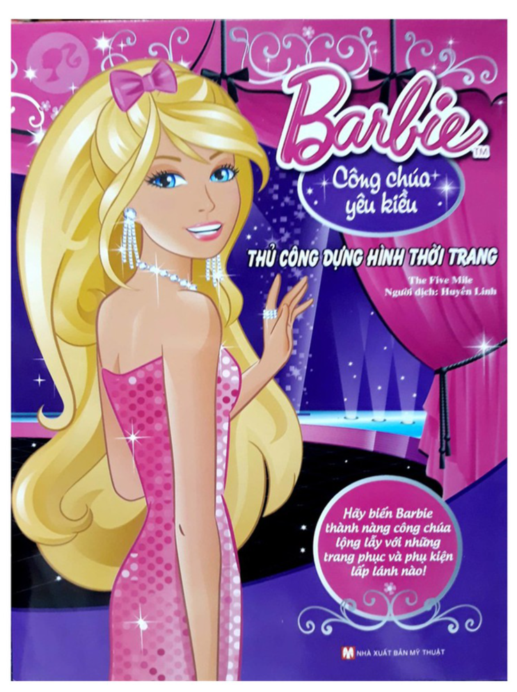 Bộ Sách Ghép Hình - Barbie Thủ Công Dựng Hình Thời Trang - Bản Quyền