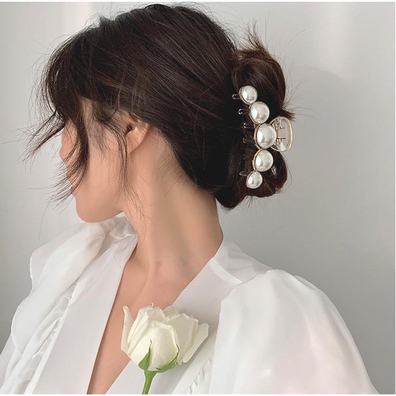 SET 5 CẶP TÓC NGỌC TRÂN CHÂU HÀN QUỐC️ FREE SHIP️KẸP TÓC CHO NỮ