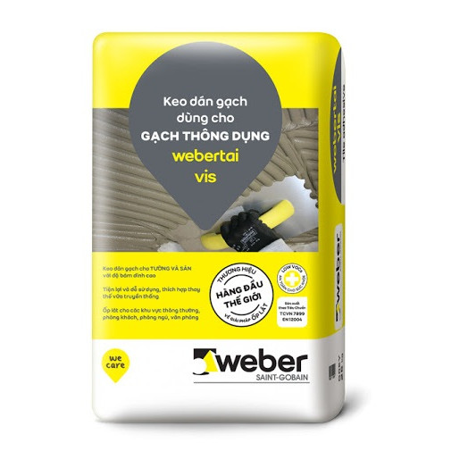 Keo dán gạch Weber taivis dùng cho gạch thông dụng