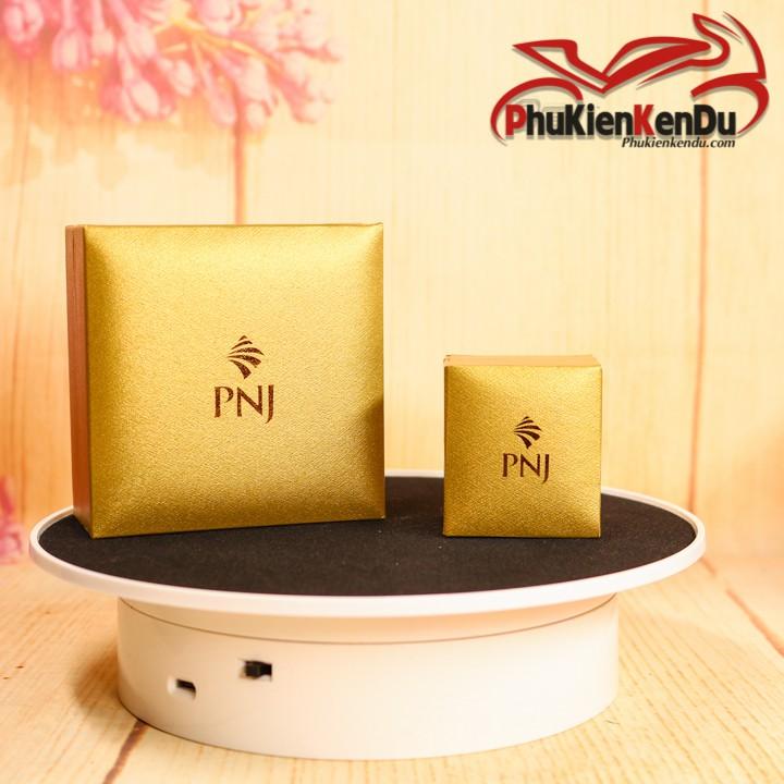 ĐẾ XOAY, BÀN XOAY TRƯNG BÀY SẢN PHẨM NHUNG 20CM DÙNG PIN HOẶC ĐIỆN, TẢI: 3KG