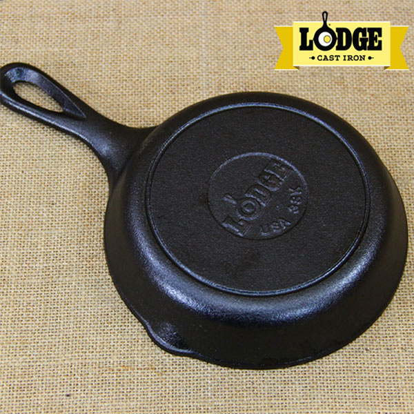 [Chính hãng LOGDE - MỸ] Chảo gang đúc, chính hãng Lodge 16.51cm - H3SK. Dùng nướng, chiên, xào, áp chảo thực phẩm