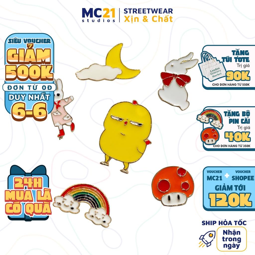 Pin cài áo MINION CLOTHING hình ngẫu nhiên chất lượng tốt không gỉ có thể cài mũ, túi, balo, quần p0001