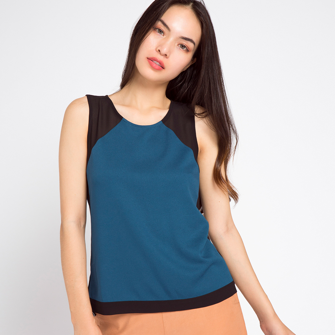 Áo Kiểu Sát Nách Thời trang thiết kế Hity TOP075
