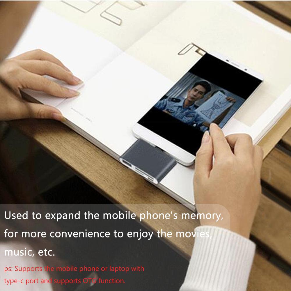 Bộ chuyển đổi 5 IN 1 HUB Type-C đa chức năng, Plug & Play cho điện thoại di động, Đĩa OTG USB 3.0 U có đầu đọc thẻ TF, SD