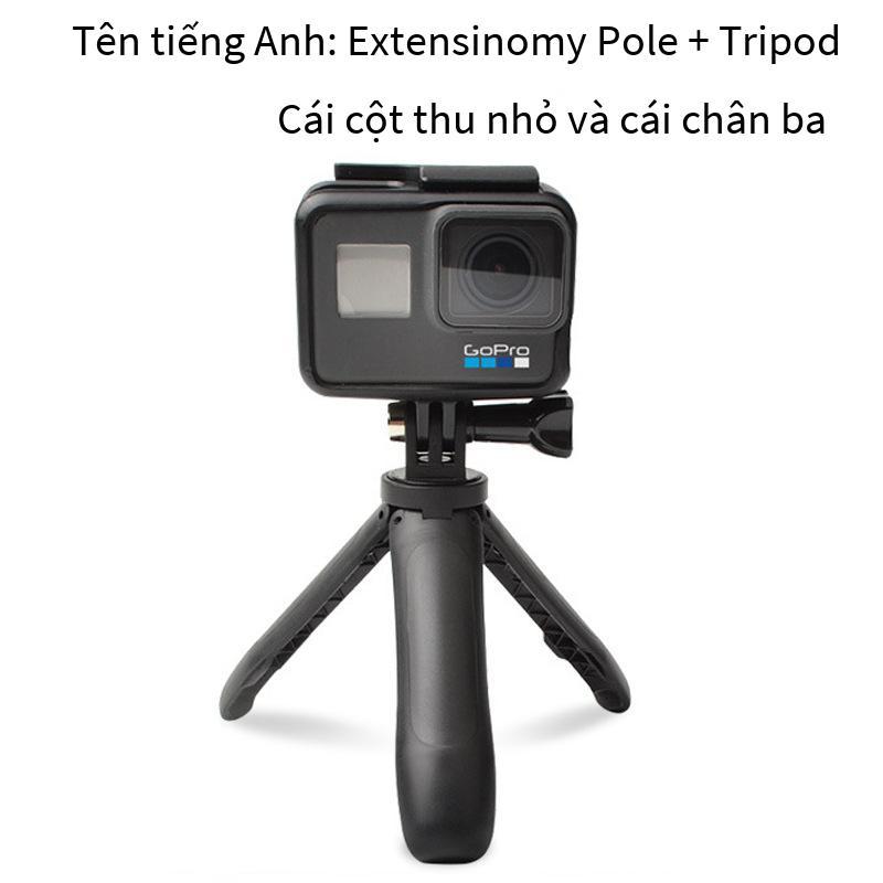 Khuyến mãi phù hợp cho phụ kiện gopro nối dài mini que tripod máy ảnh selfie stick máy tính để bàn micro hero5/6/7 chân đế