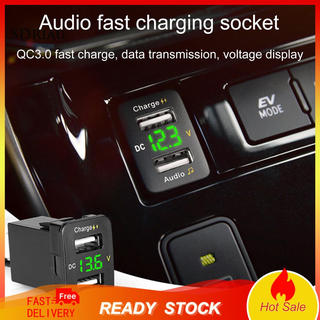 Cốc Sạc Usb Qc 3.0 Cho Xe Hơi Toyota