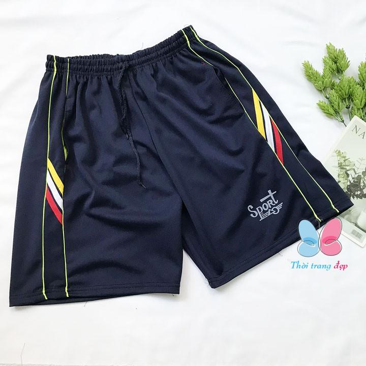 Quần đùi nam size từ 65-75kg quần short thun cho nam in chữ sport - QN83