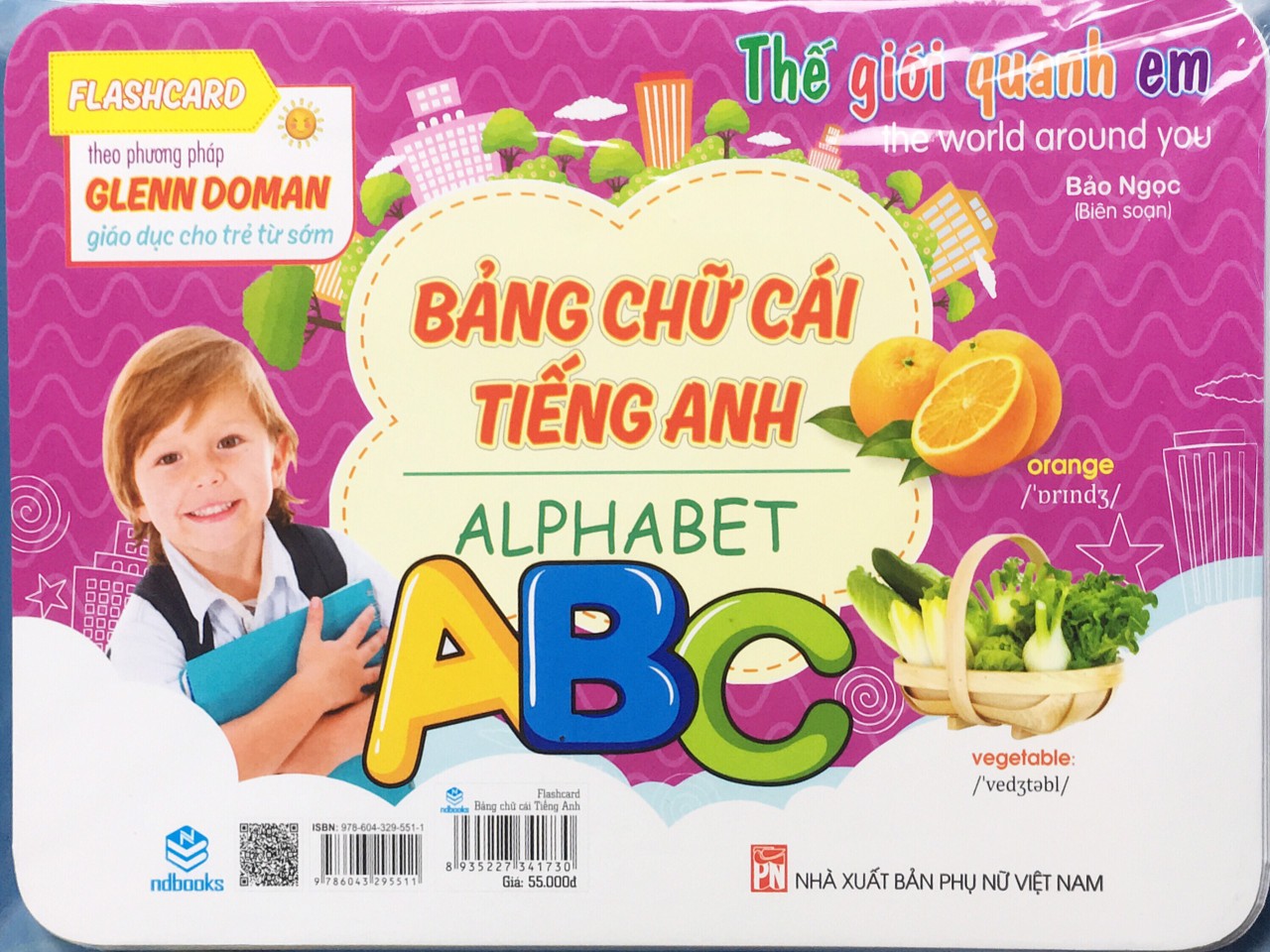 Sách - Flashcard - Thế Giới Quanh Em - Bảng chữ cái Tiếng Anh (Theo phương pháp Glenn Doman) - ndbooks