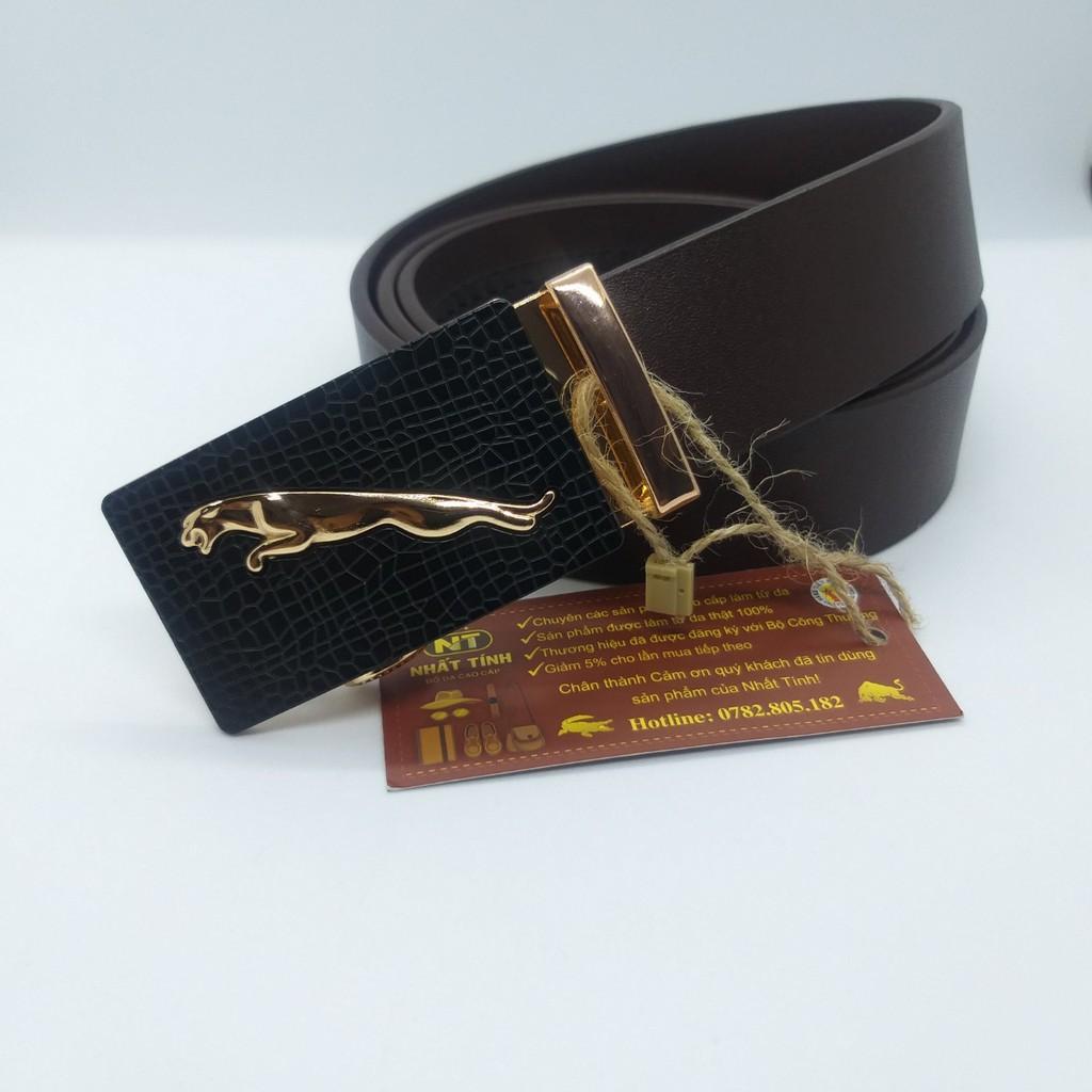 Thắt lưng nam da bò thật nguyên tấm cao cấp, dây da  bản 3.5 cm chính hãng Nhất Tính Leather N092 bảo hành 05 năm về da