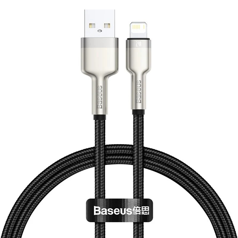 Cáp sạc và truyền dữ liệu tốc độ cao Baseus Cafule Series Metal Data Cable USB to IPhone - Hàng Chính Hãng