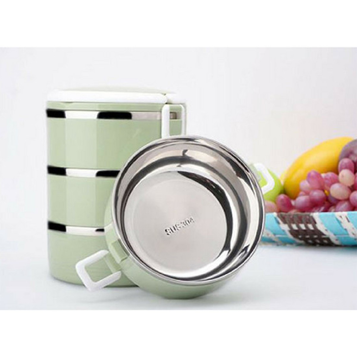 Cặp lồng , hộp đựng đồ ăn cao cấp ba tầng