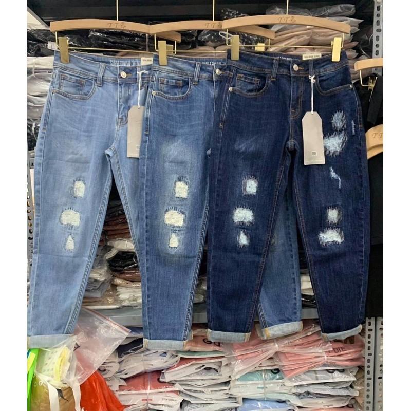 Jeans boy xước 3 màu