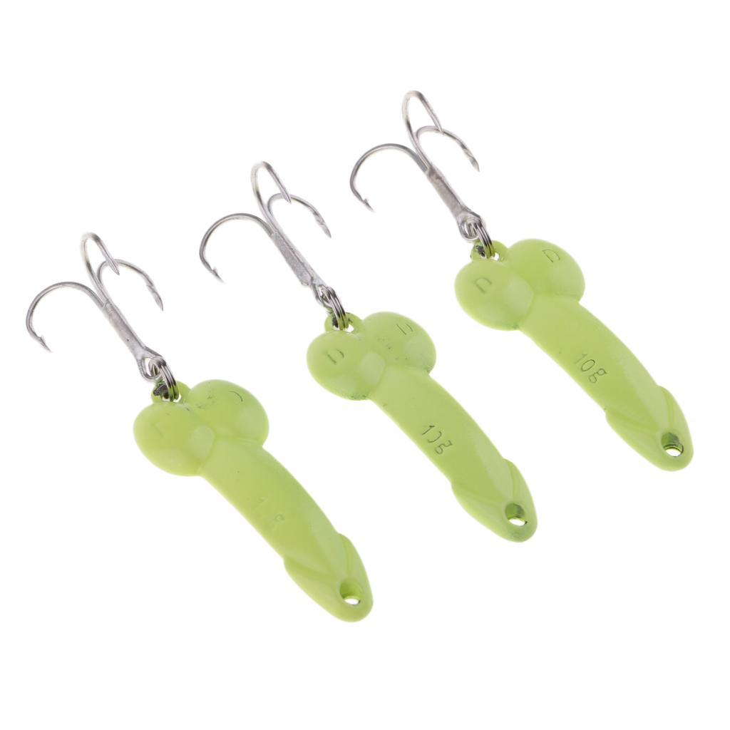 3Pcs 4.5cm Artificial Simulation Metal Sequins Metal Sequins Fishing Hooks