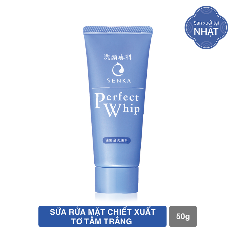 Bộ sản phẩm Senka dưỡng da trắng hồng ngày và đêm (Nước tẩy trang Senka Fresh 70ml + SRM Senka Perfect Whip 50g + Kem trắng da ban đêm Senka 50g + Kem trắng da ban ngày Senka 50g)