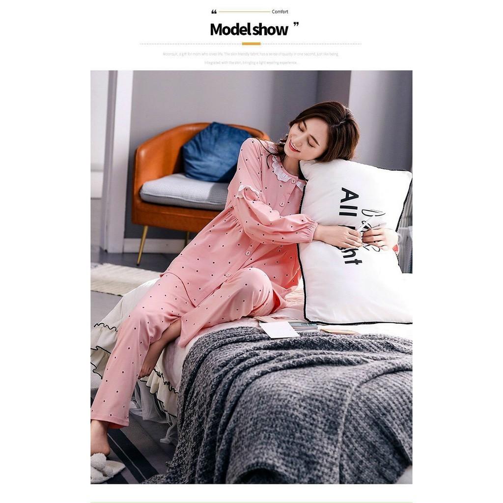 Bộ sau sinh và bầu cotton 2020 45-70kg