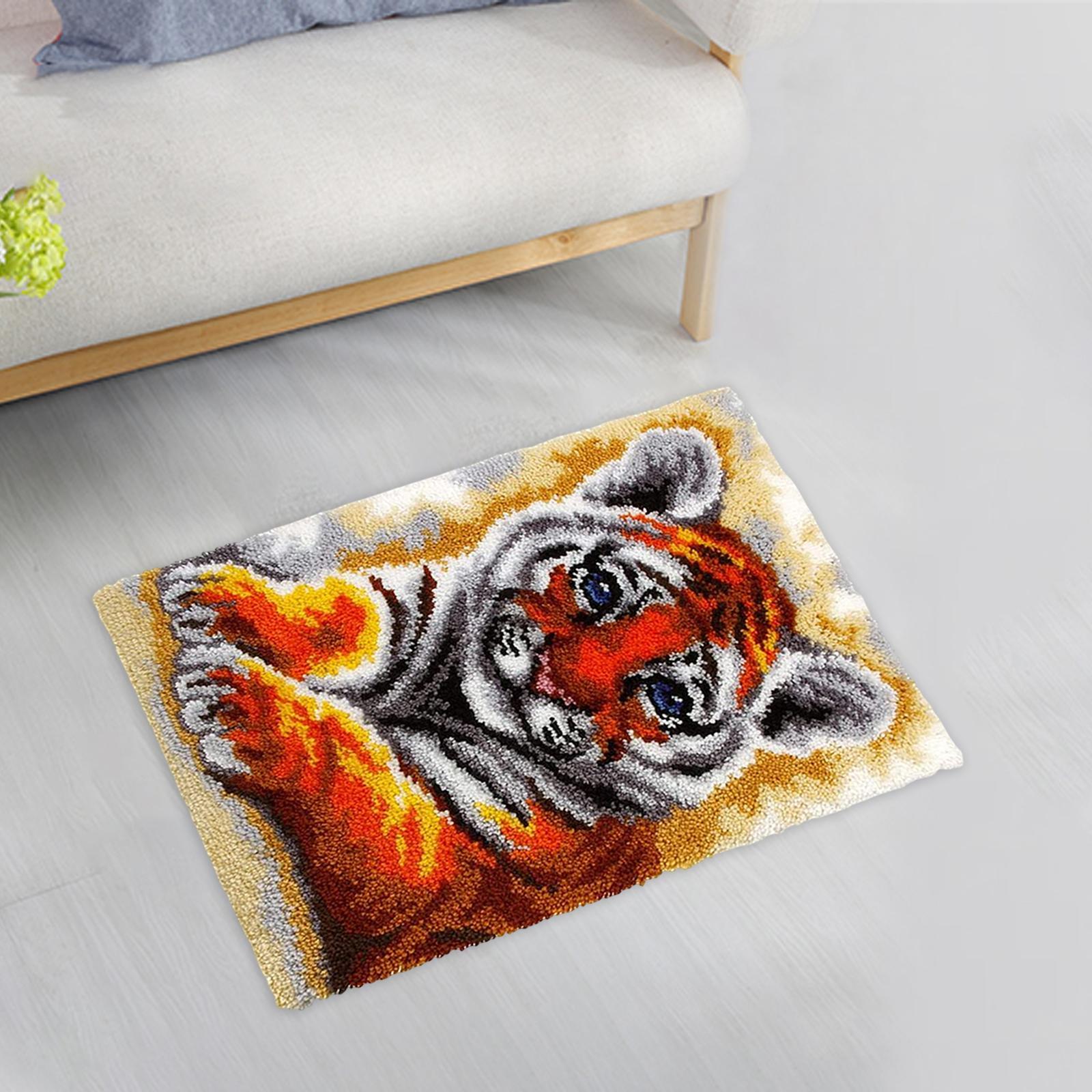 Carpet Latch Hooking Kits DIY Rug Crochet Yarn Kits for christmas