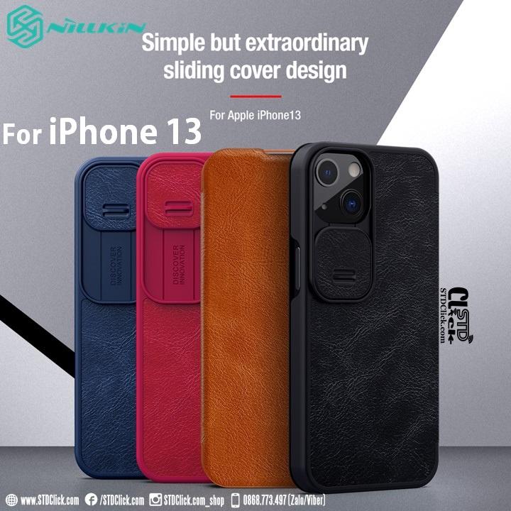 BAO DA DÀNH CHO ĐIỆN THOẠI IPHONE 13 NILLKIN QIN BẢO VỆ CAMERA