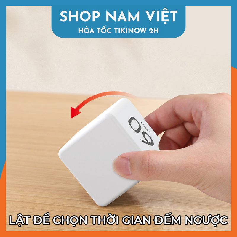 Đồng Hồ Hẹn Giờ Thông Minh Hình Lập Phương (15-20-30-60 Phút)