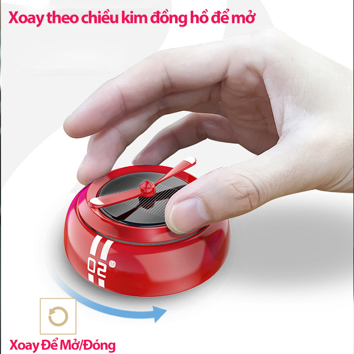 Sáp Thơm Ô Tô Gắn Taplo M02 Cánh Quạt Xoay Vô Cực Tự Quay Bằng Năng Lượng Mặt Trời Khuếch Tán Nước Hoa Khử Mùi Cao Cấp Mẫu Mới Năm Nay