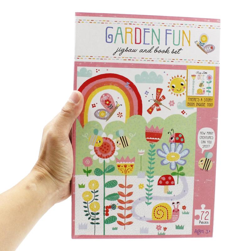 Jigsaw &amp; Book Set - Garden Fun