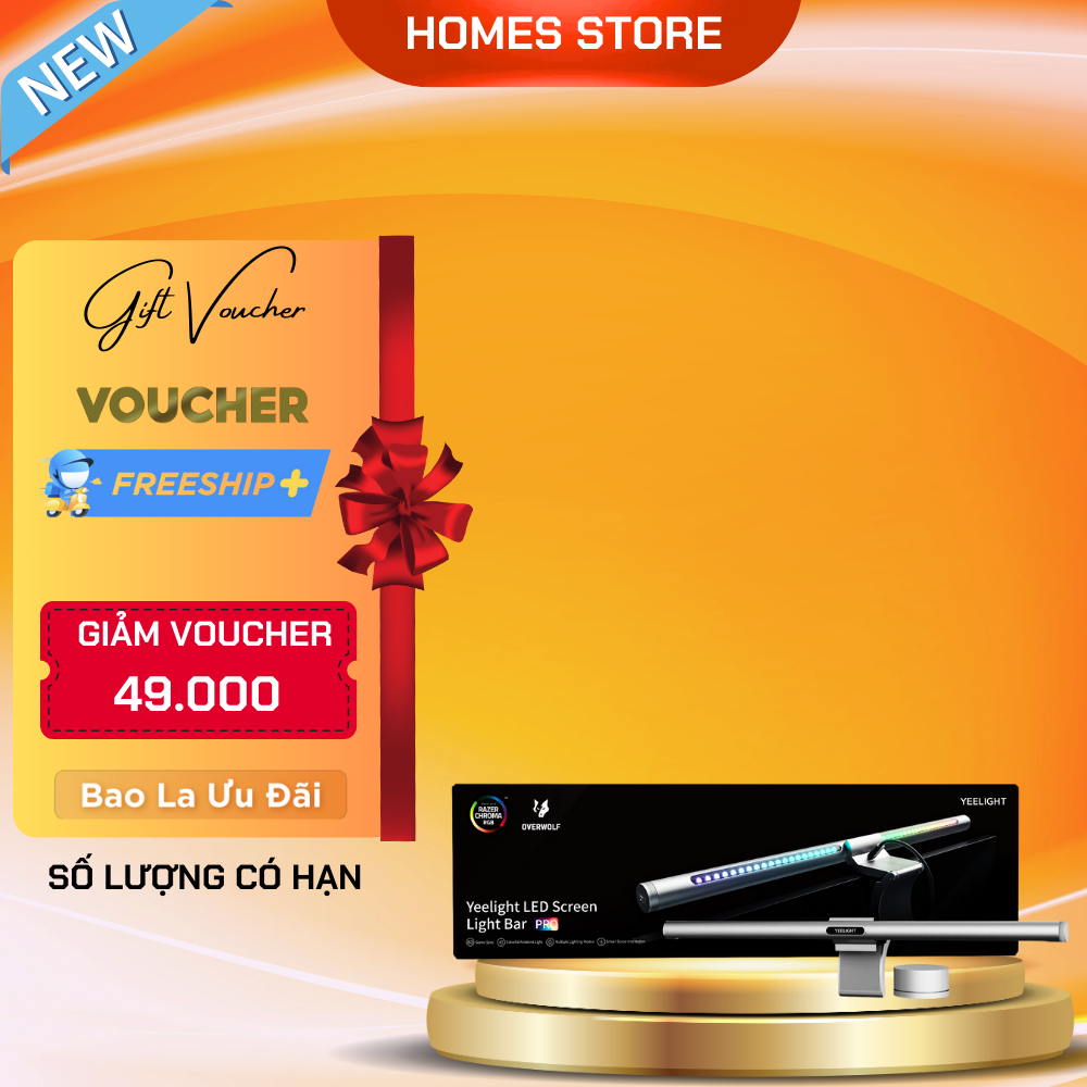 Đèn Treo Màn Hình Xiaomi Yeelight YLTD003 Pro Điều Chỉnh Ánh Sáng Bảo Vệ Mắt 4 Chế Độ Ánh Sáng, Đồng Bộ Ứng Dụng Chơi Game - Hàng Chính Hãng - Xám