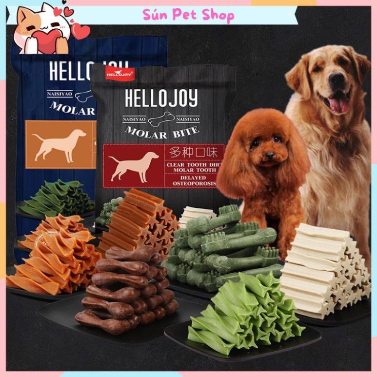 Xương gặm làm sạch răng cho chó Hello Joy gói 800gr