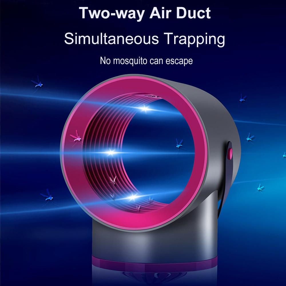 Đèn bẫy muỗi bằng ánh sáng UV sạc USB, hoạt động yên tĩnh