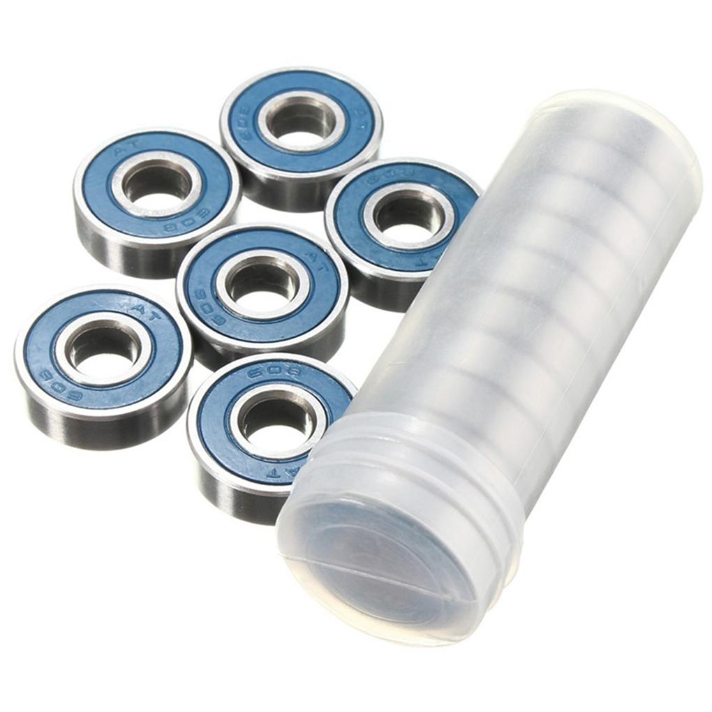 10 chiếc xe trượt ván mới Vòng bi bằng thép carbon Longboard Vòng bi lăn hiệu suất cao Vòng bi bánh xe Color: 10PCS Blue