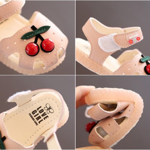 Giày cho bé gái đế sandal có quai hậu êm chân chống trượt