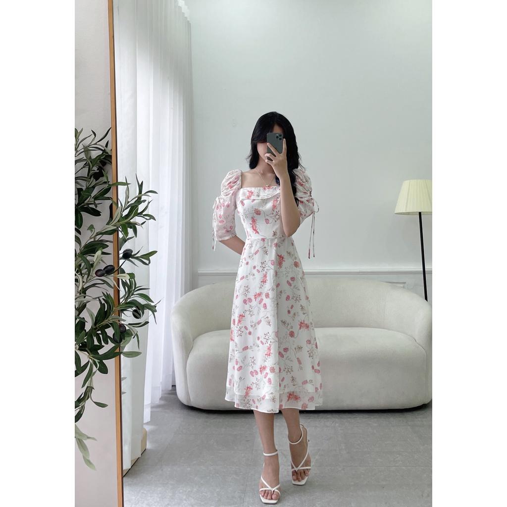 TIELA Đầm váy hoa tay nhún - Lala Dress