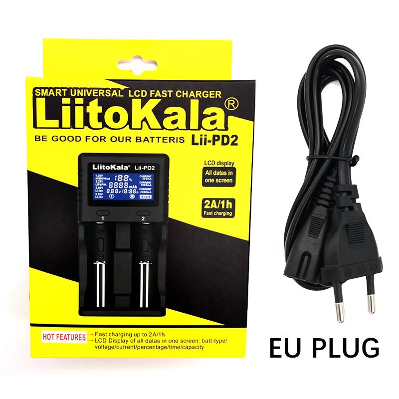 LIITOKALA LII-PD2 LII-PD4 Bộ sạc pin cho 18650 26650 21700 18350