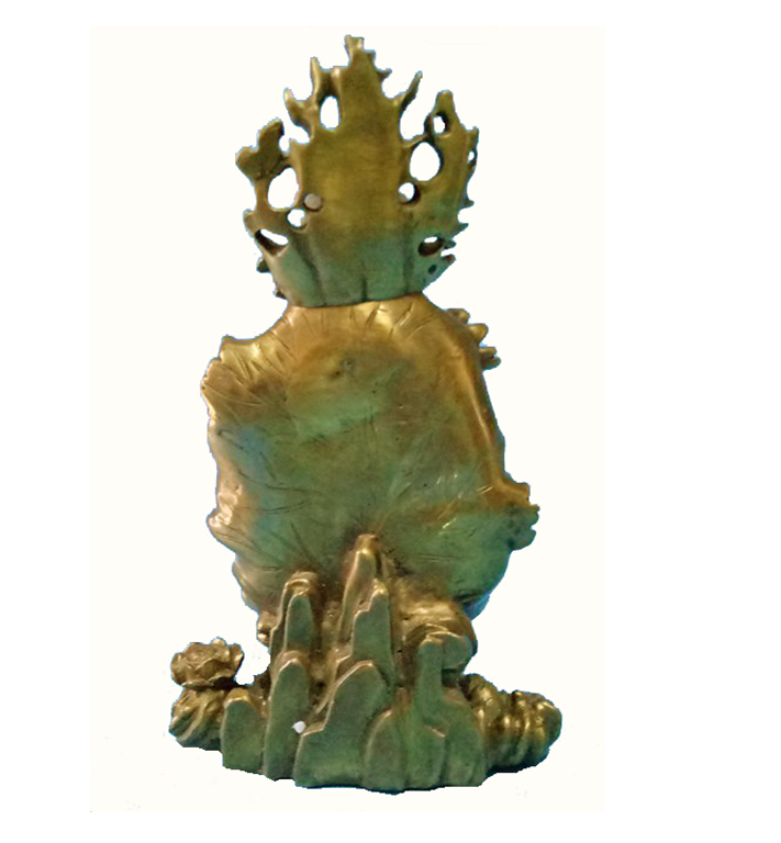 Tượng phật bà quan âm cao 25cm bằng đồng thau