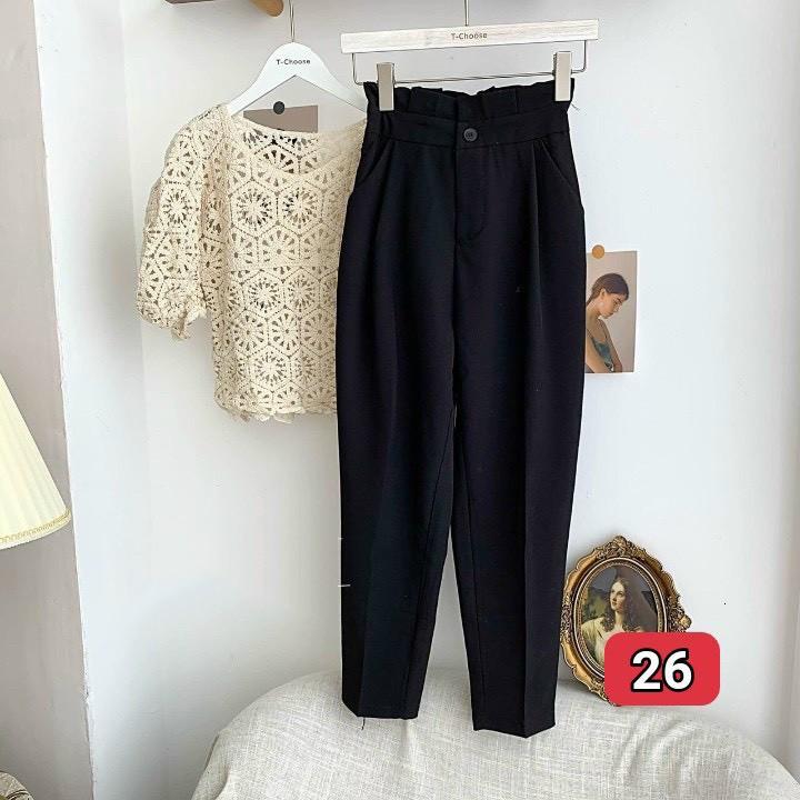 Quần Tây Nữ Lưng Cao, Quần Tây Baggy Cao Cấp NT138