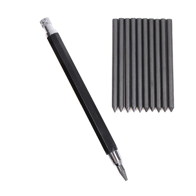 1 Set 5.6mm Metal Lead Holder Automatic Mechanical Graphite Pencil for Drawing Shading Crafting Art Sketching