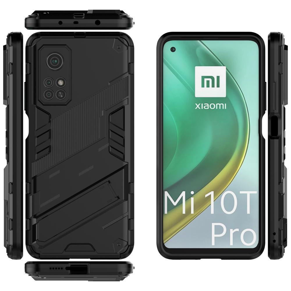 Ốp lưng cho Xiaomi Mi 10T Pro, Ốp chống sốc Iron Man PUNK cao cấp kèm giá đỡ cho Mi 10T Pro