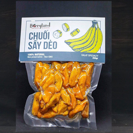 Chuối sấy dẻo Berryland 250g