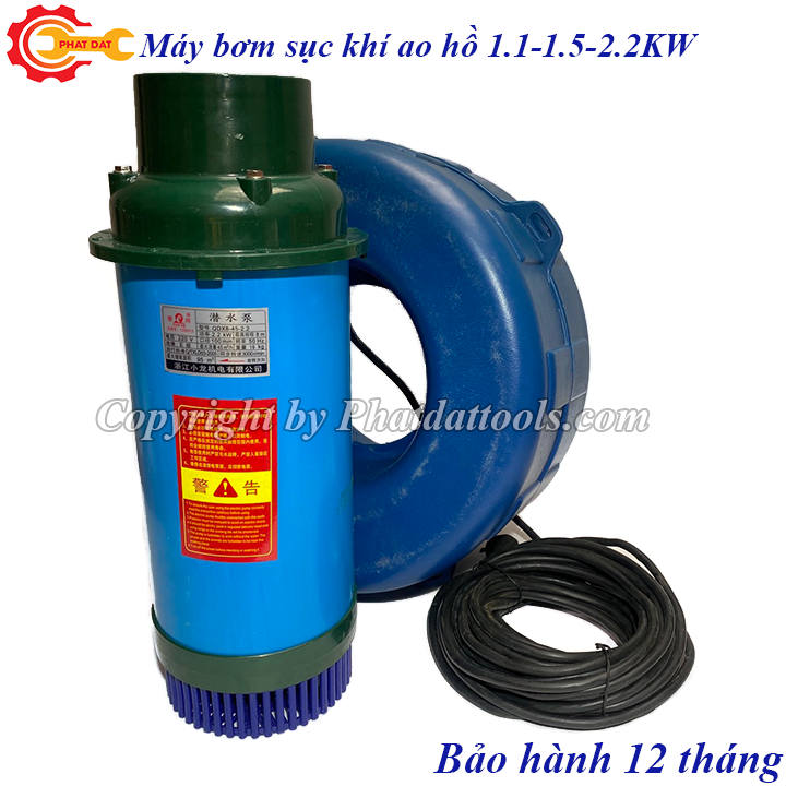 Máy bơm sục khí oxy hòa tan cho ao hồ nuôi cá, tạo đại phun nước-Công suất 1.1KW-1.5KW-2.2KW