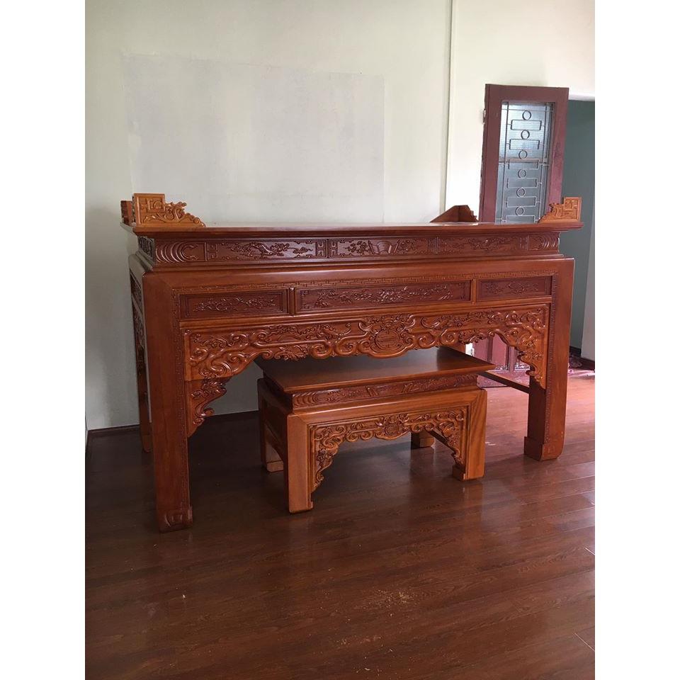 Án Thờ Ngũ Phúc Gỗ Mít Rừng