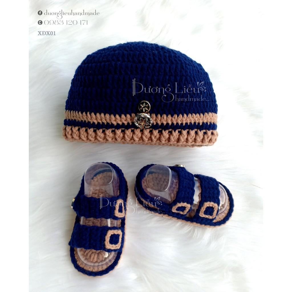 Nón, giày cho bé trai 01 đến 12 tháng