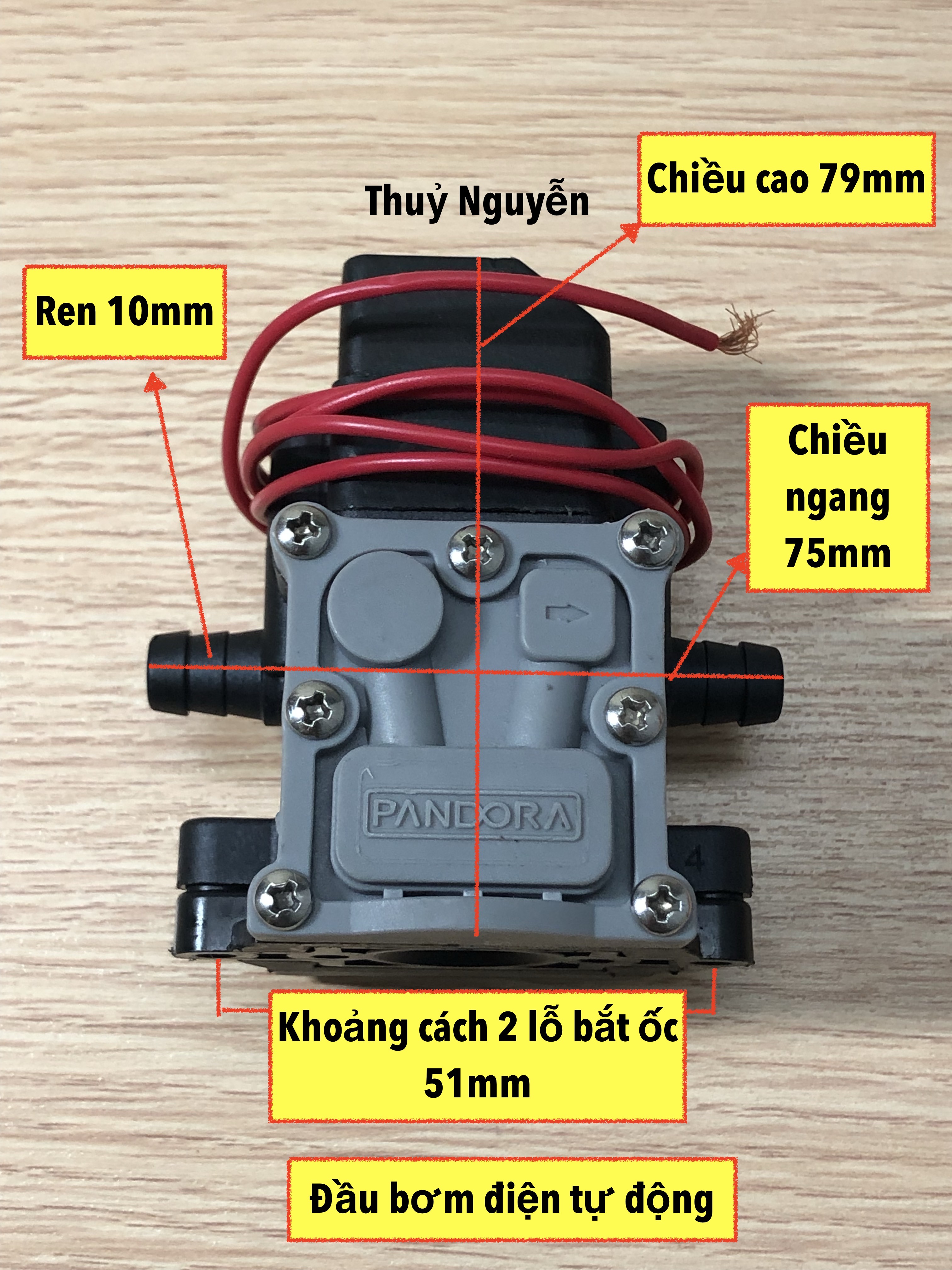 Đầu bơm điện tự động của bộ bơm bình xịt điện, bình phun thuốc