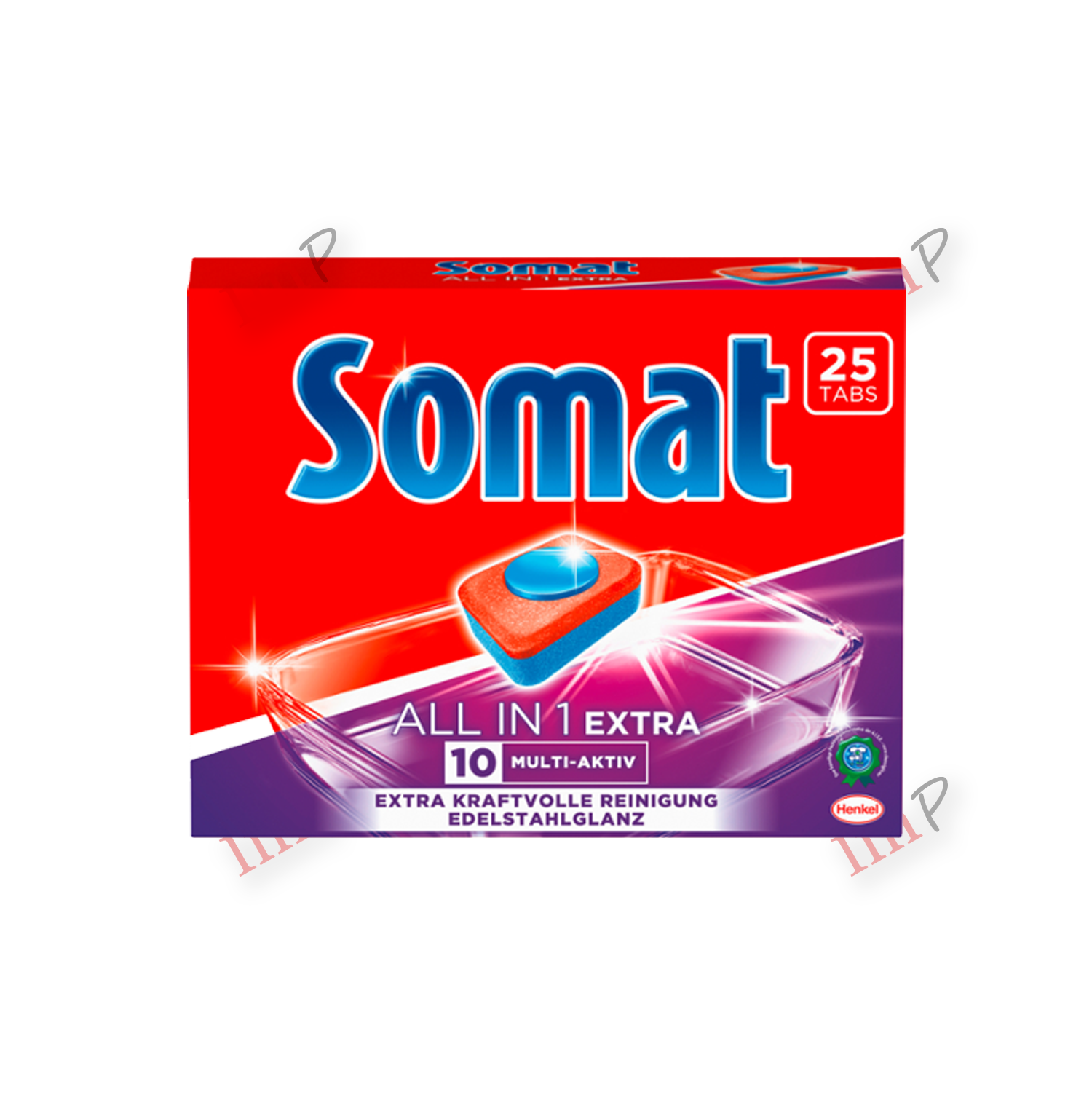 Viên rửa bát và làm bóng cao cấp Somat All in 1 Extra 10 Multi - AKTIV 25 Viên - Đức