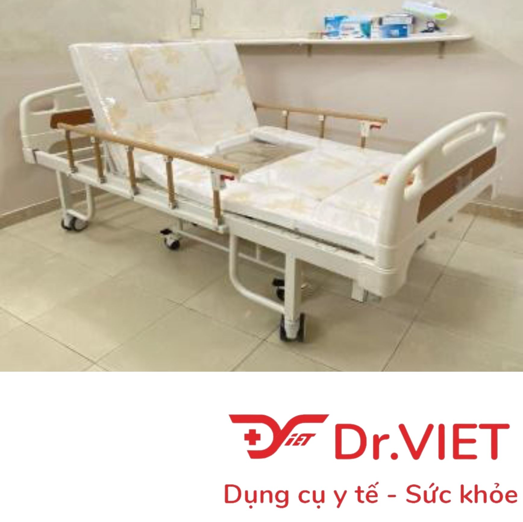 GIƯỜNG BỆNH NHÂN ĐA CHỨC NĂNG TÁCH LÀM XE LĂN MODEL: DP-E28X